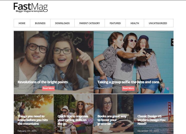 Fastmag - Flat Responsive Blogger Template