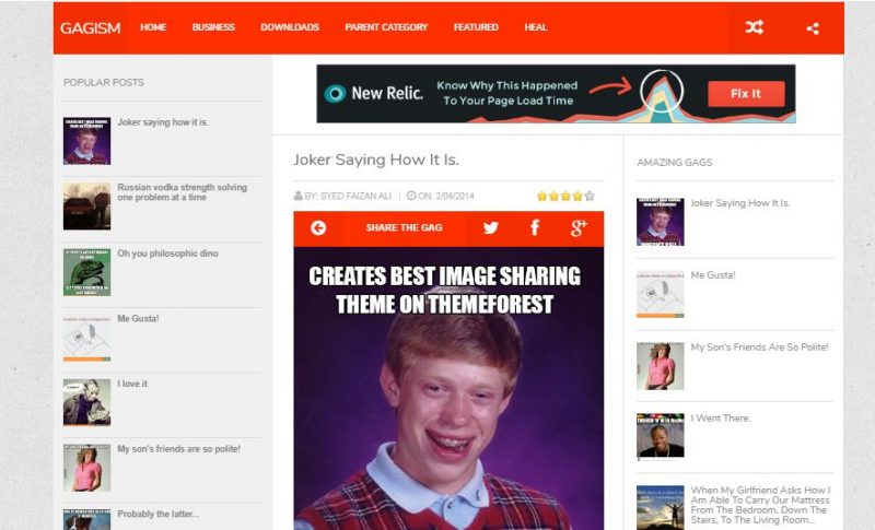 Gagism Blogger Template