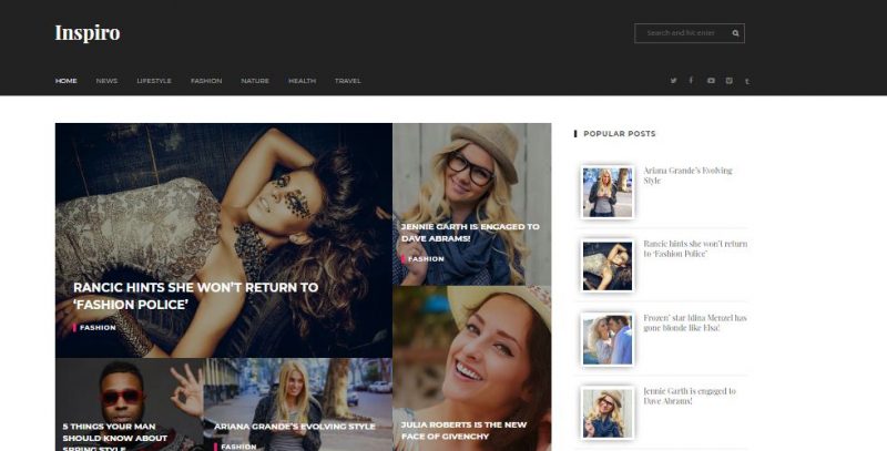 Inspiro Blogspot Template