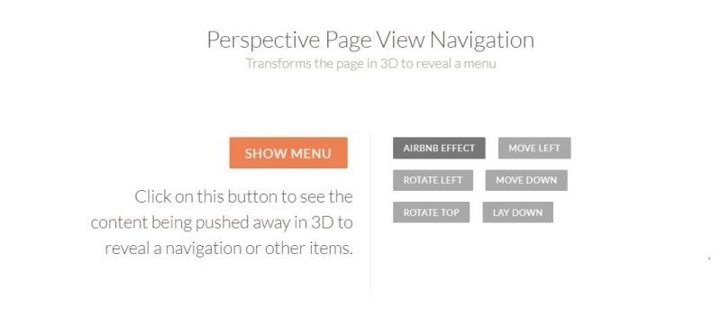 Perspective Page View Navigation