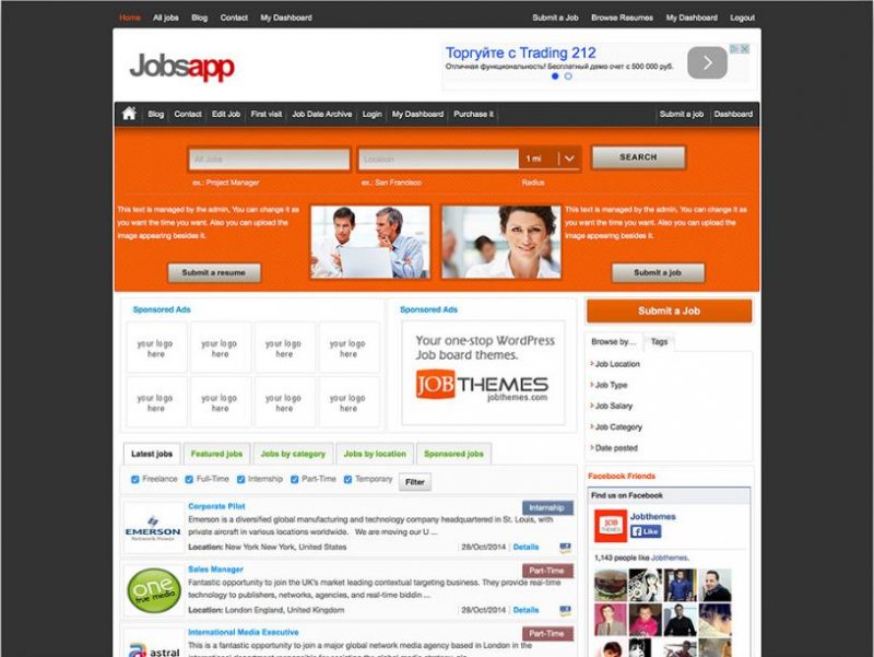 JobsApp WordPress Theme