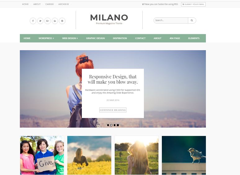 Milano Blogger Template