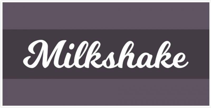 Milkshake Font