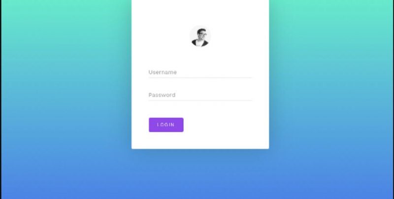 Minimal Login Form with Fluid Animation