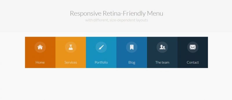 Responsive Retina Ready Menu