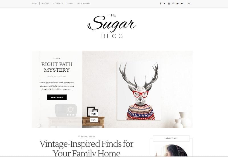 Sugar Blogger Template