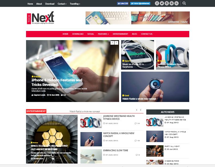 Technext Blogspot Template