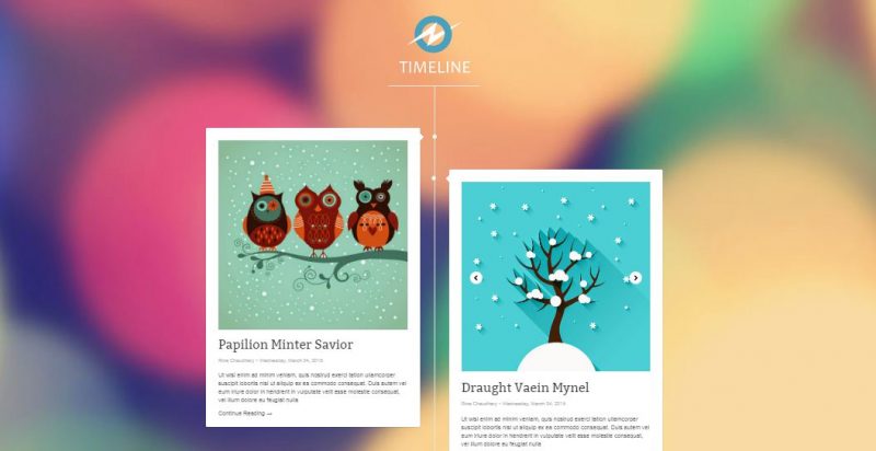 Timeline Blogger template
