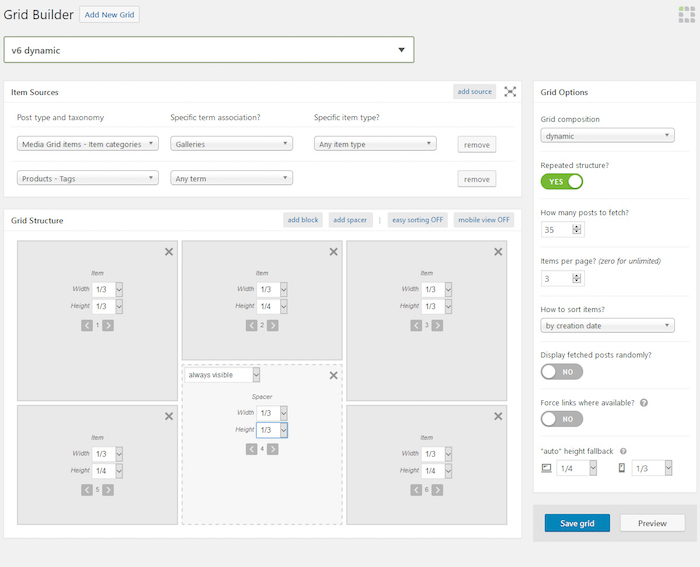 Media Grid Portfolio Plugin