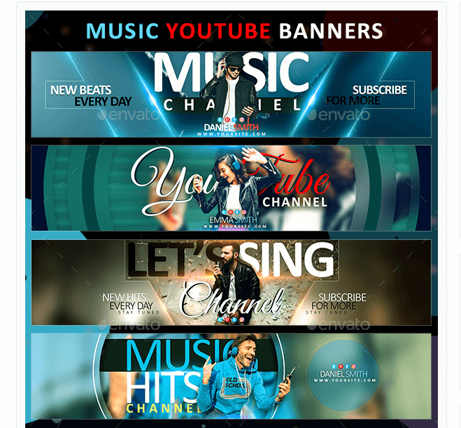 Music YouTube Banners