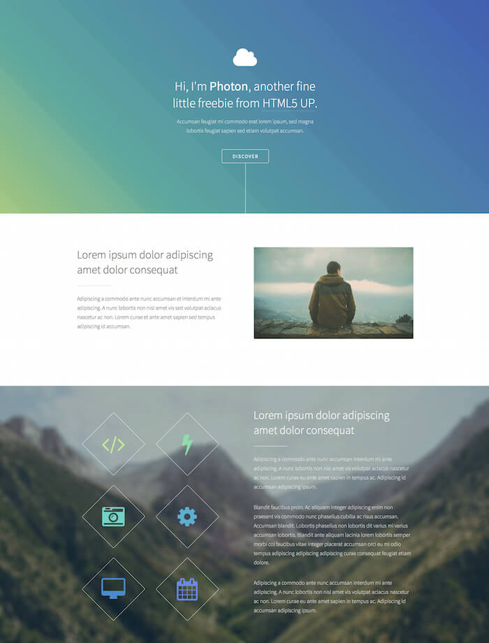 Photon HTML5 Template