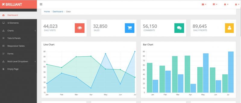 Brilliant Admin Template