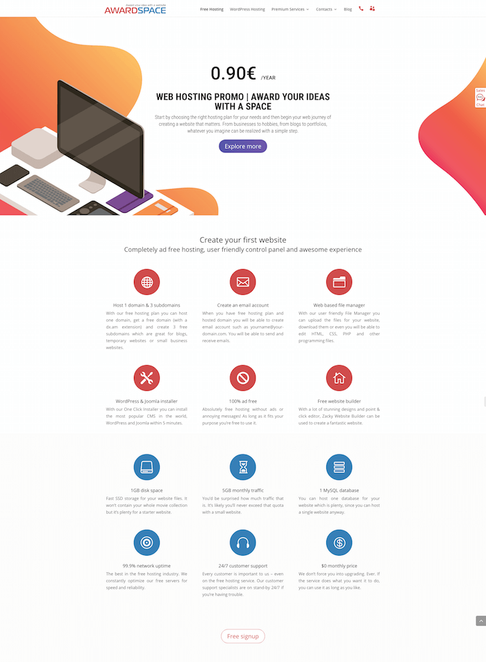AwardSpace Free Hosting