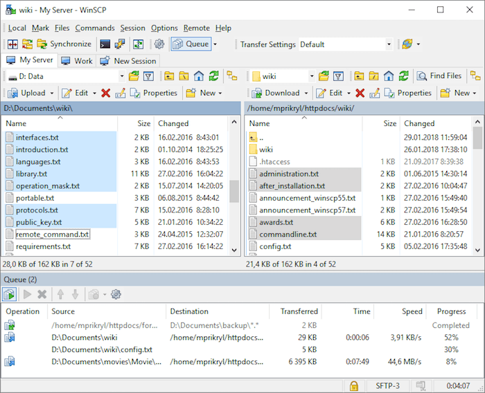 WinSCP FTP Client