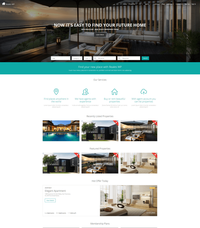 20 Best Real-Estate Business WordPress Themes Best Real-Estate ...