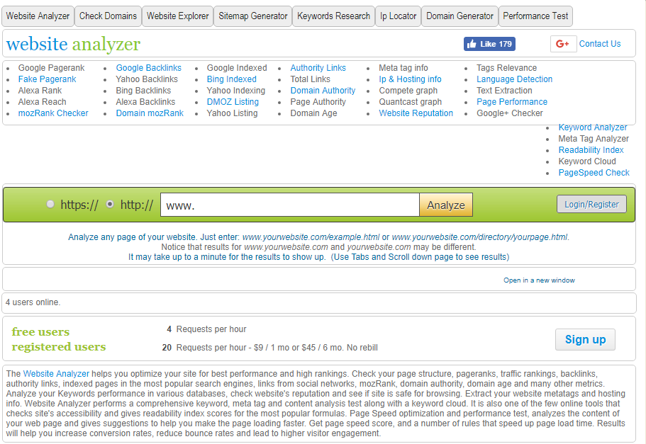 Website Analyzer