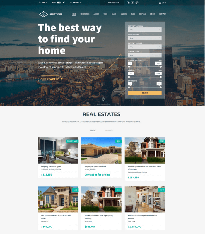 realty space theme