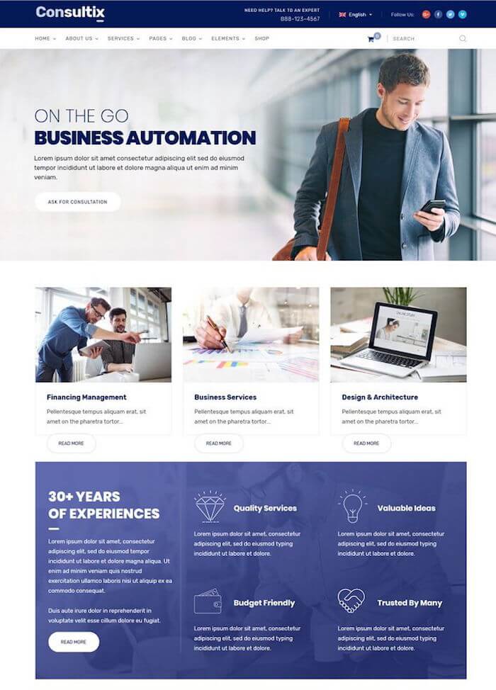Consultix Business Consulting WordPress Theme