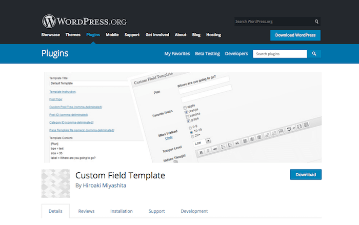 Custom Field Template