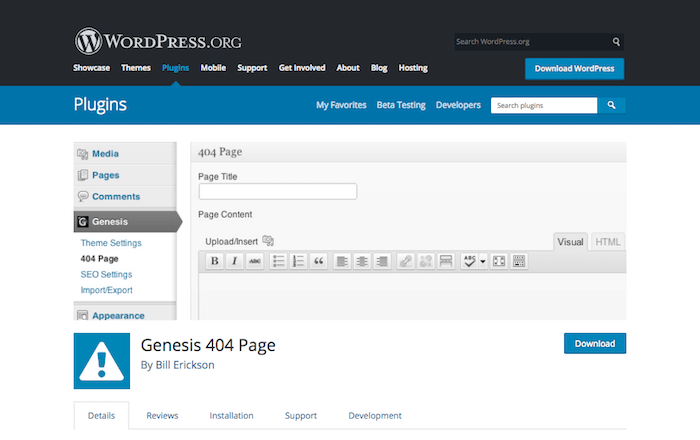 Genesis 404 Page