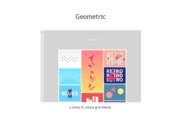 geometric Tumblr theme