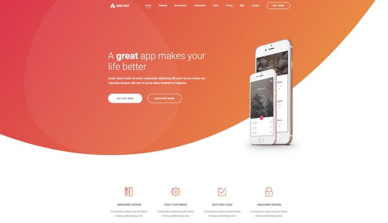 Appland HTML Template