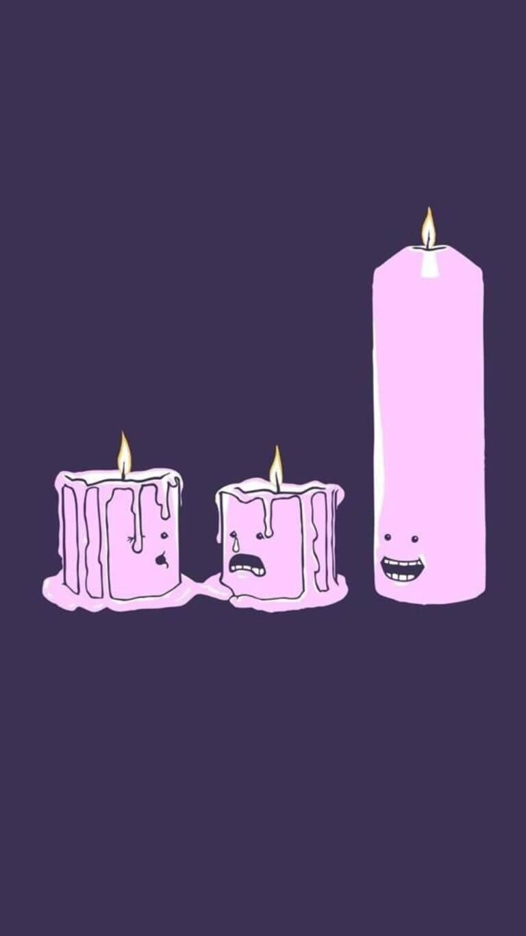 Candles Minimalism Pic Wallpaper