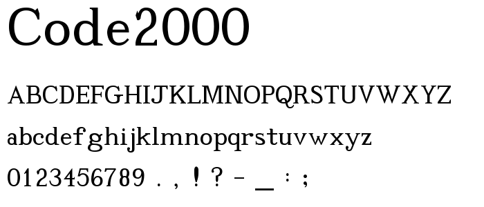 Code 2000