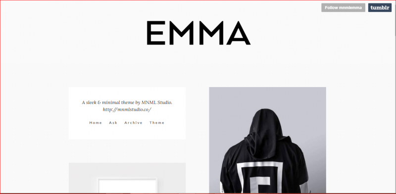 Free Tumblr Photography Theme