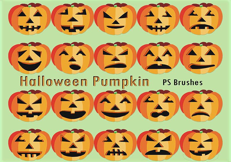 Halloween Pumpkin PS Brushes