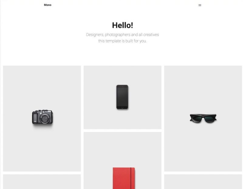 Mono HTML Template