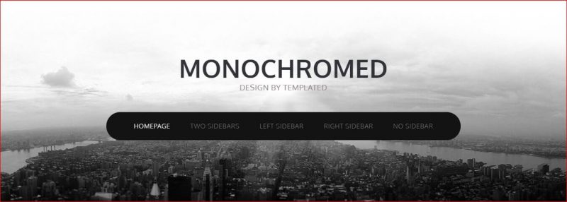 Monochromed Template
