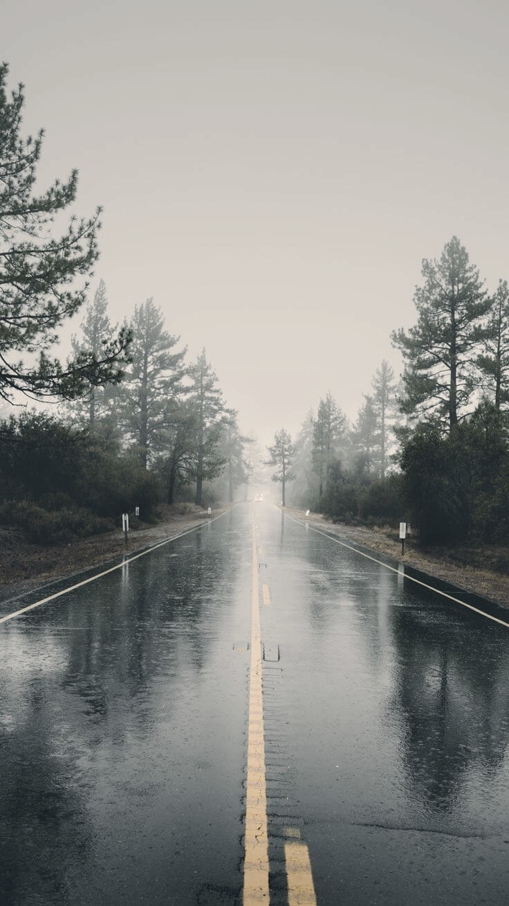 Beautiful Road background for iPhone