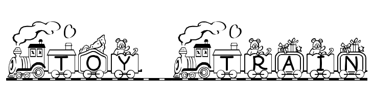 Toy Train Font