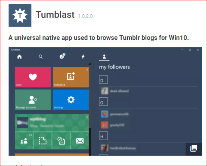 Tumblast Tumblr App