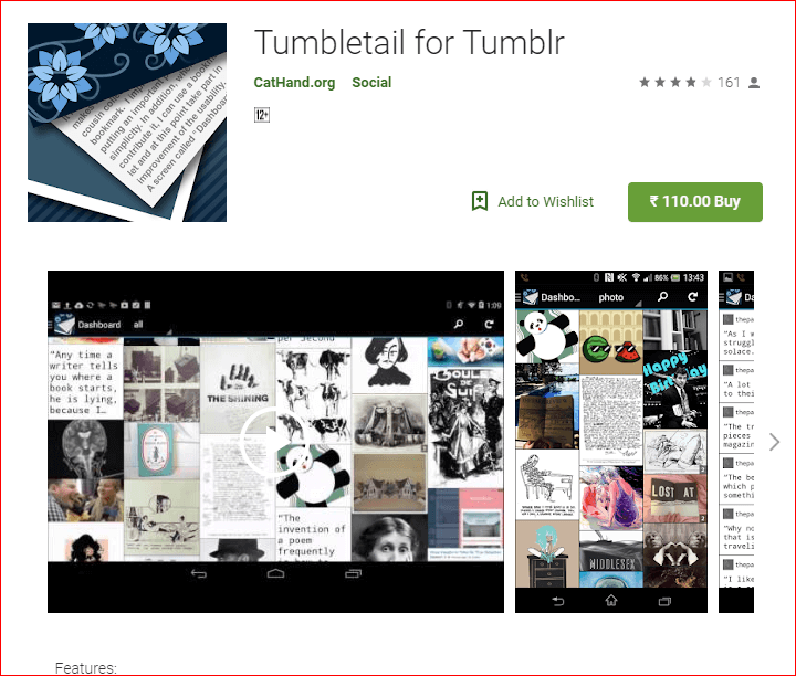 Tumbletail App for Tumblr