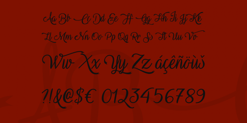 Vampire Calligraphy Font