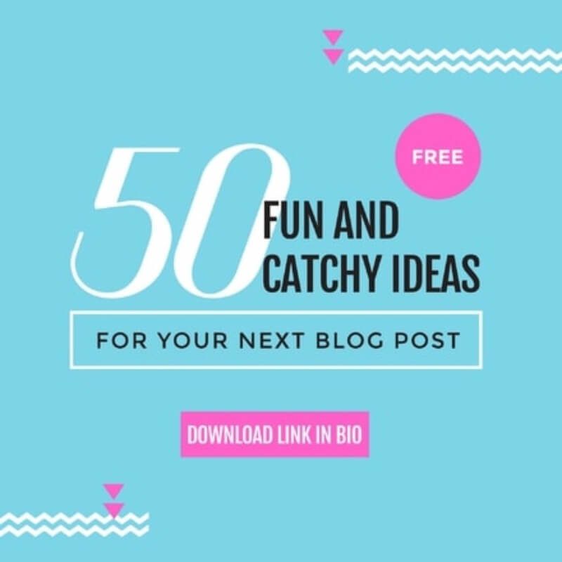 50 Fun and Catchy Ideas for Your Next Blog Post