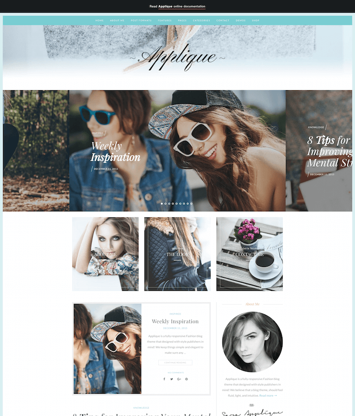 Applique Fashion Theme