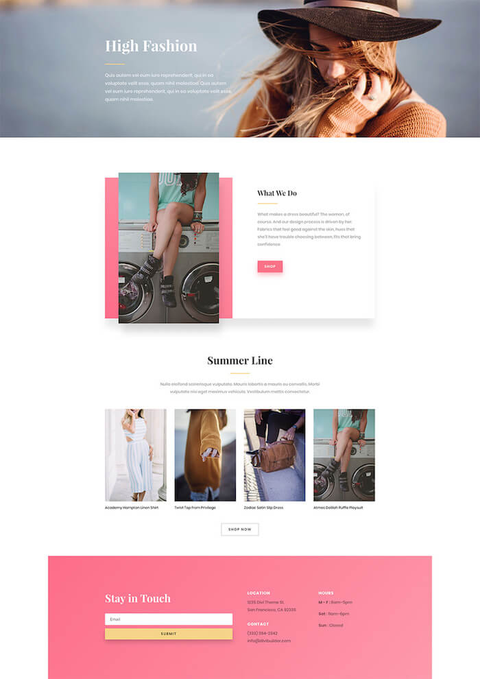 Fashion Divi Theme