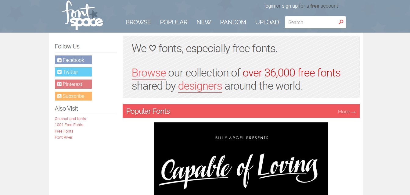 Font library