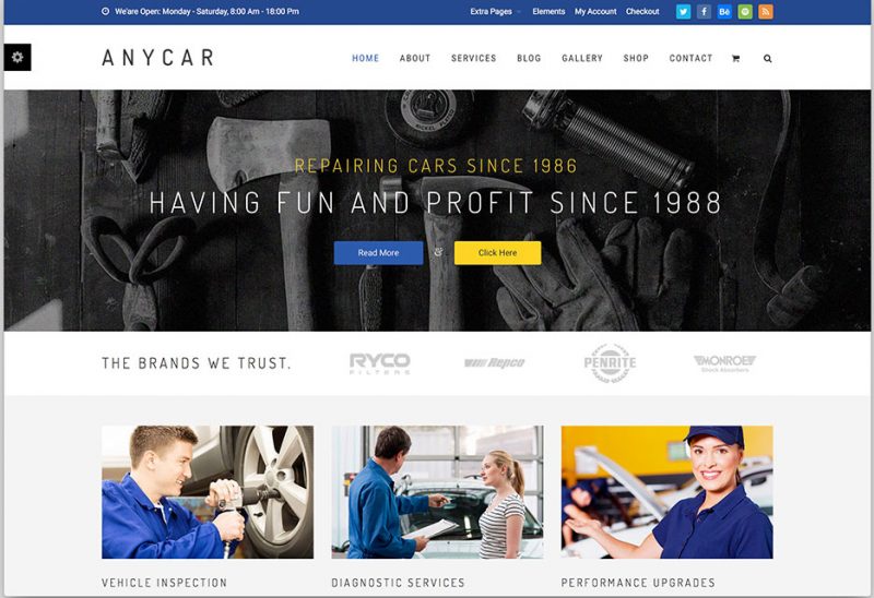 AnyCar WordPress Theme