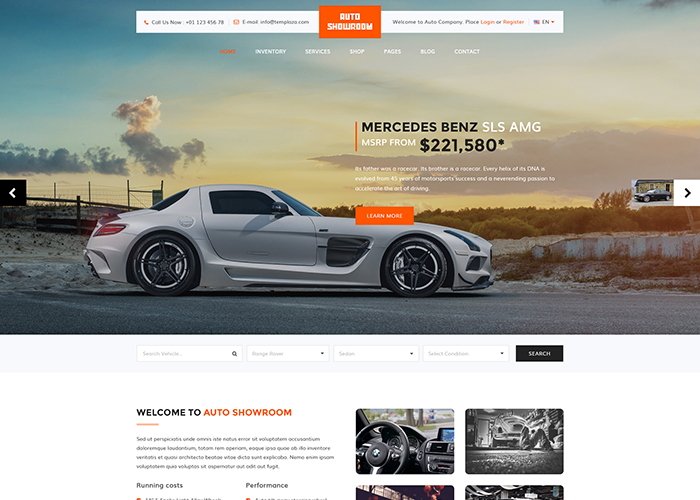 Auto Showroom WordPress Theme