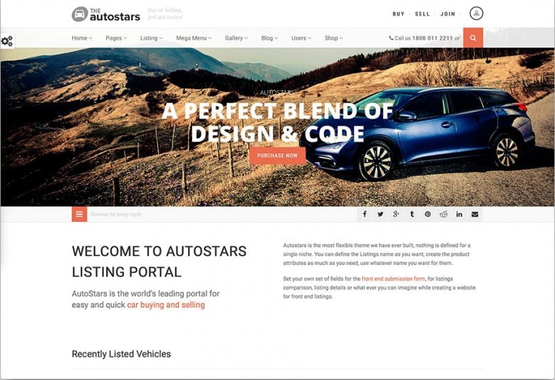 Auto Stars WordPress Theme