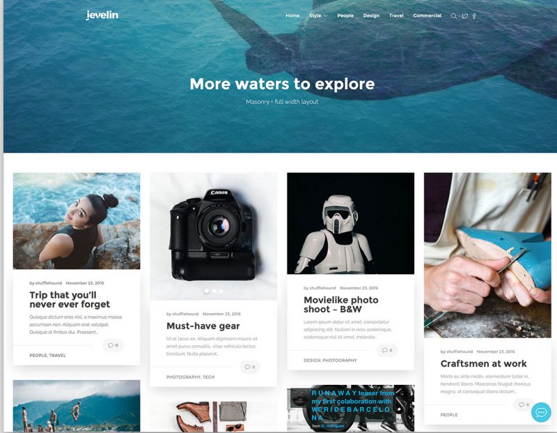 Jevelin WordPress Theme