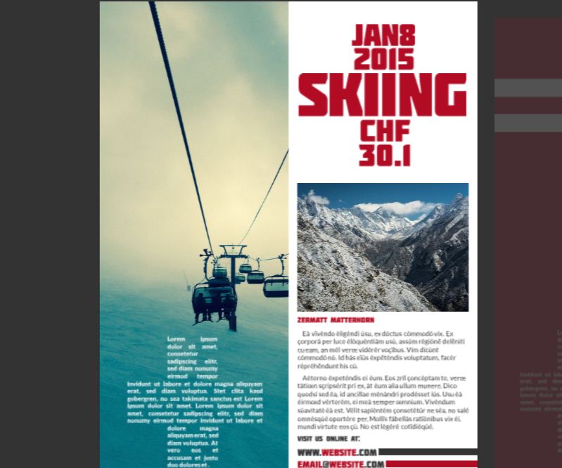 Swiss Alps Company Flyer Template