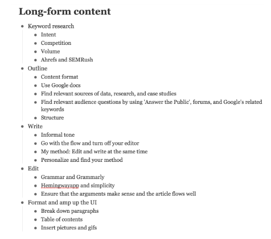 Long-from content