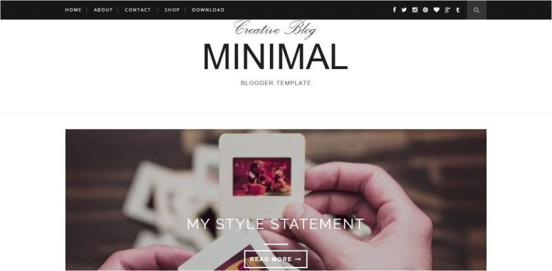 minimal blogger templates free