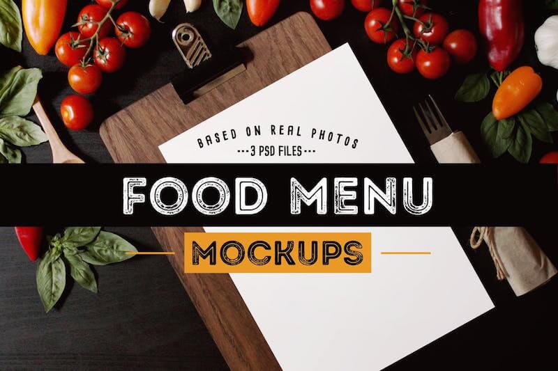 50+ Best Free Restaurant Menu Mockup Templates 2021