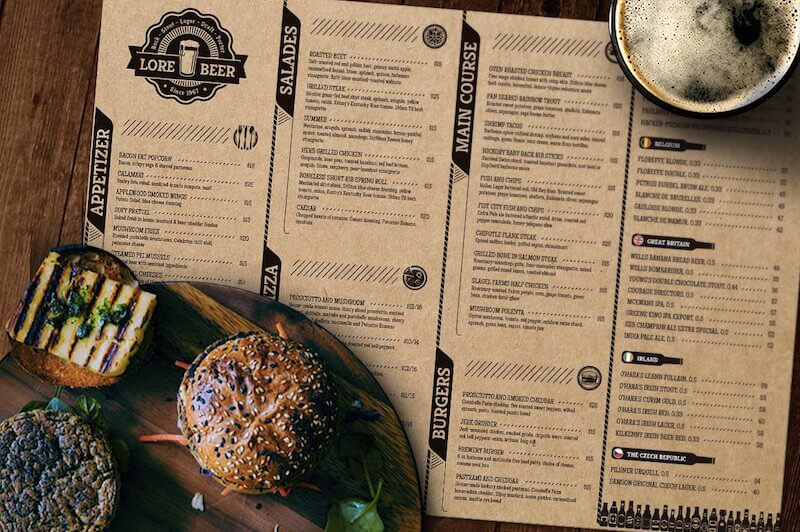 Download 50+ Best Free Restaurant Menu Mockup Templates 2021